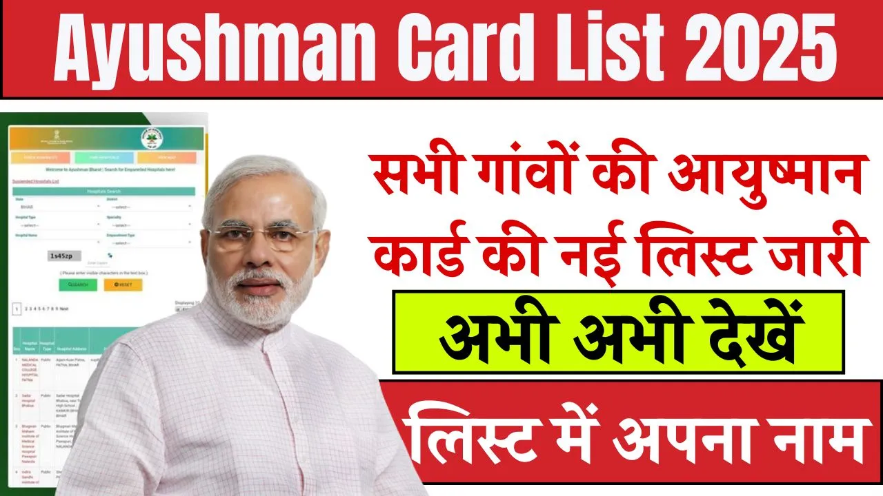 Ayushman Card List 2025