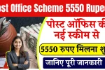 Post Office Scheme 5550 Rupees