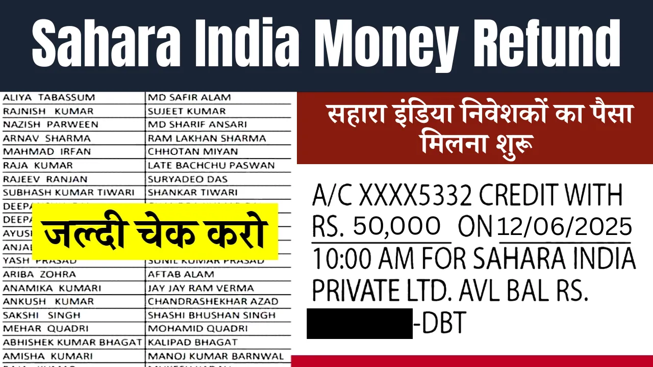 Sahara India Money Refund