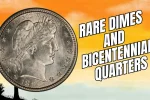 rare dimes and Bicentennial quarters